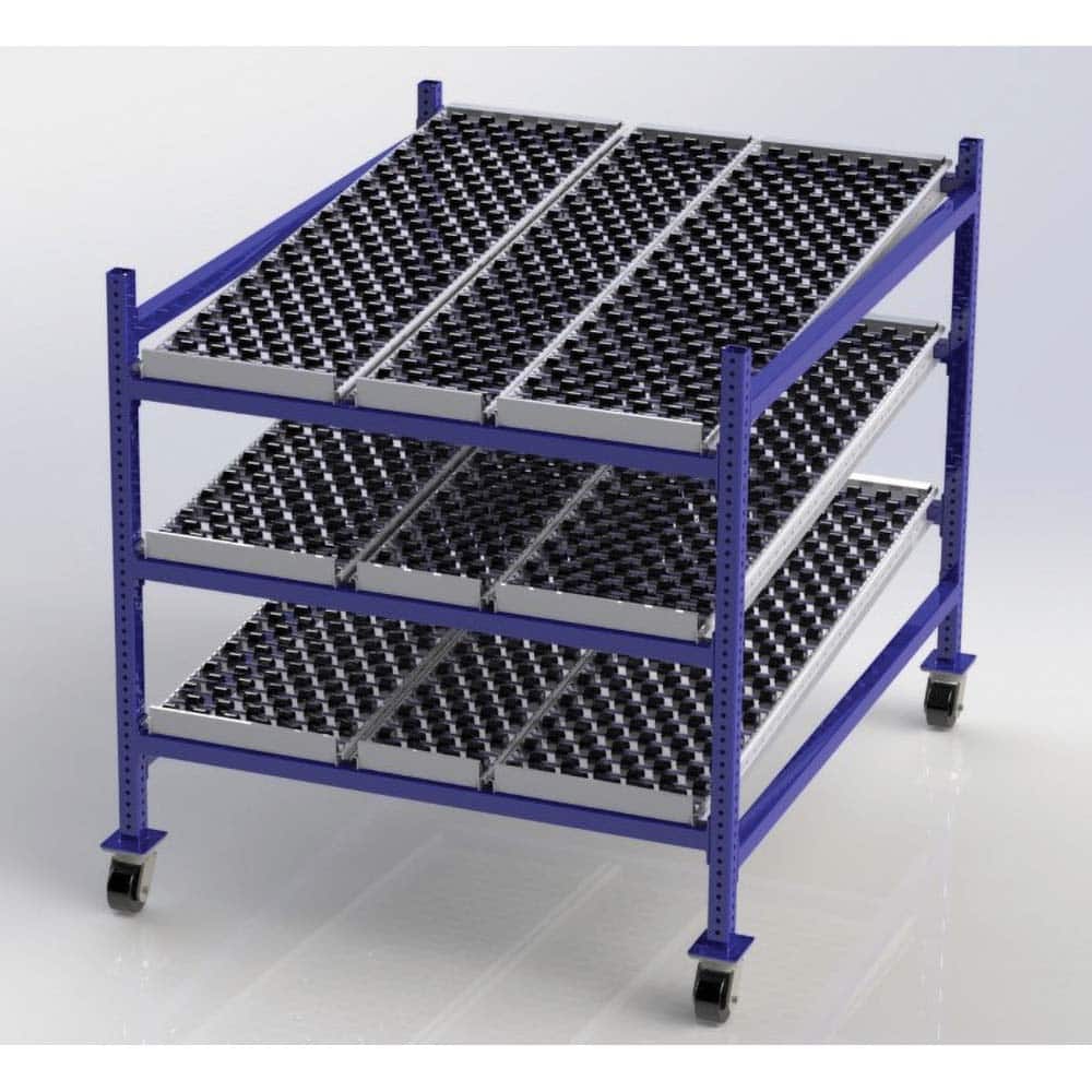 UNEX Manufacturing - Steel Shelving Type: Mobile Gravity Rack Starter or Add-On: Starter Unit - Eagle Tool & Supply