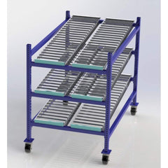UNEX Manufacturing - Steel Shelving Type: Mobile Gravity Rack Starter or Add-On: Starter Unit - Eagle Tool & Supply