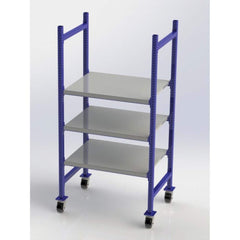 UNEX Manufacturing - Steel Shelving Type: Mobile Pick Tray Rack Starter or Add-On: Starter Unit - Eagle Tool & Supply