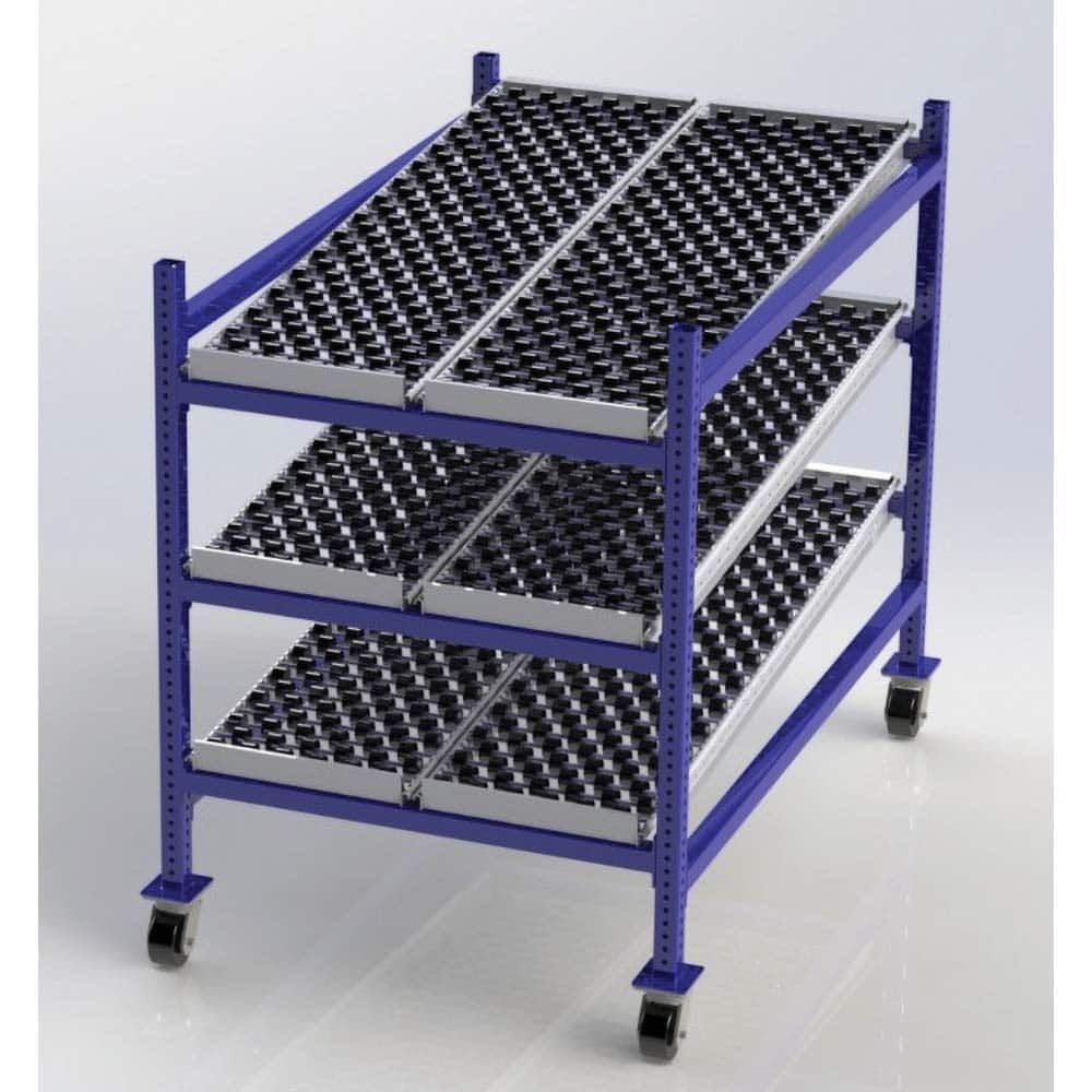UNEX Manufacturing - Steel Shelving Type: Mobile Gravity Rack Starter or Add-On: Starter Unit - Eagle Tool & Supply