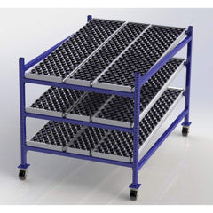 UNEX Manufacturing - Steel Shelving Type: Mobile Gravity Rack Starter or Add-On: Starter Unit - Eagle Tool & Supply