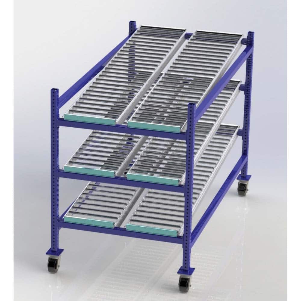 UNEX Manufacturing - Steel Shelving Type: Mobile Gravity Rack Starter or Add-On: Starter Unit - Eagle Tool & Supply