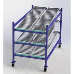 UNEX Manufacturing - Steel Shelving Type: Mobile Gravity Rack Starter or Add-On: Starter Unit - Eagle Tool & Supply