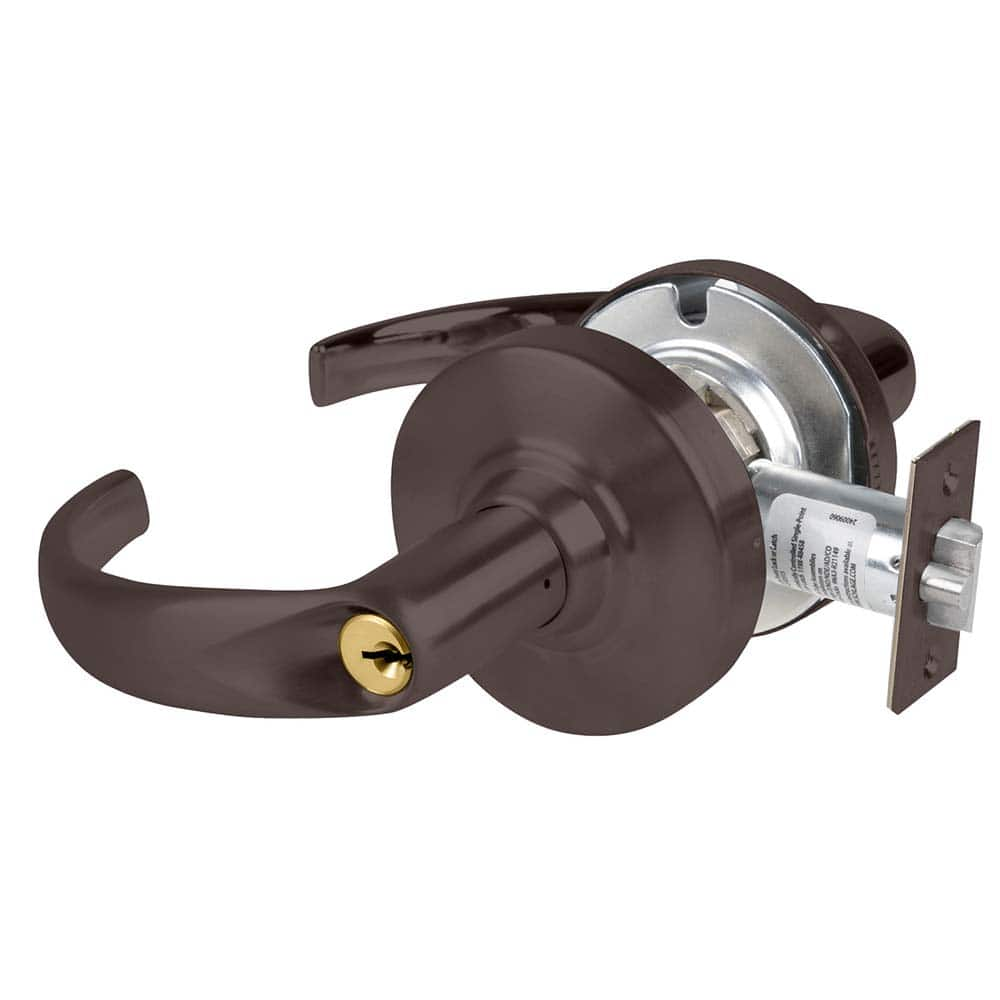 Lever Locksets; Door Thickness: 1 3/8 - 1 3/4; Key Type: Keyed Alike; Back Set: 2-3/4; For Use With: Commerical installation; Finish/Coating: Oil Rubbed Bronze; Material: Bronze; Material: Bronze; Door Thickness: 1 3/8 - 1 3/4; Lockset Grade: Grade 2; Cyl