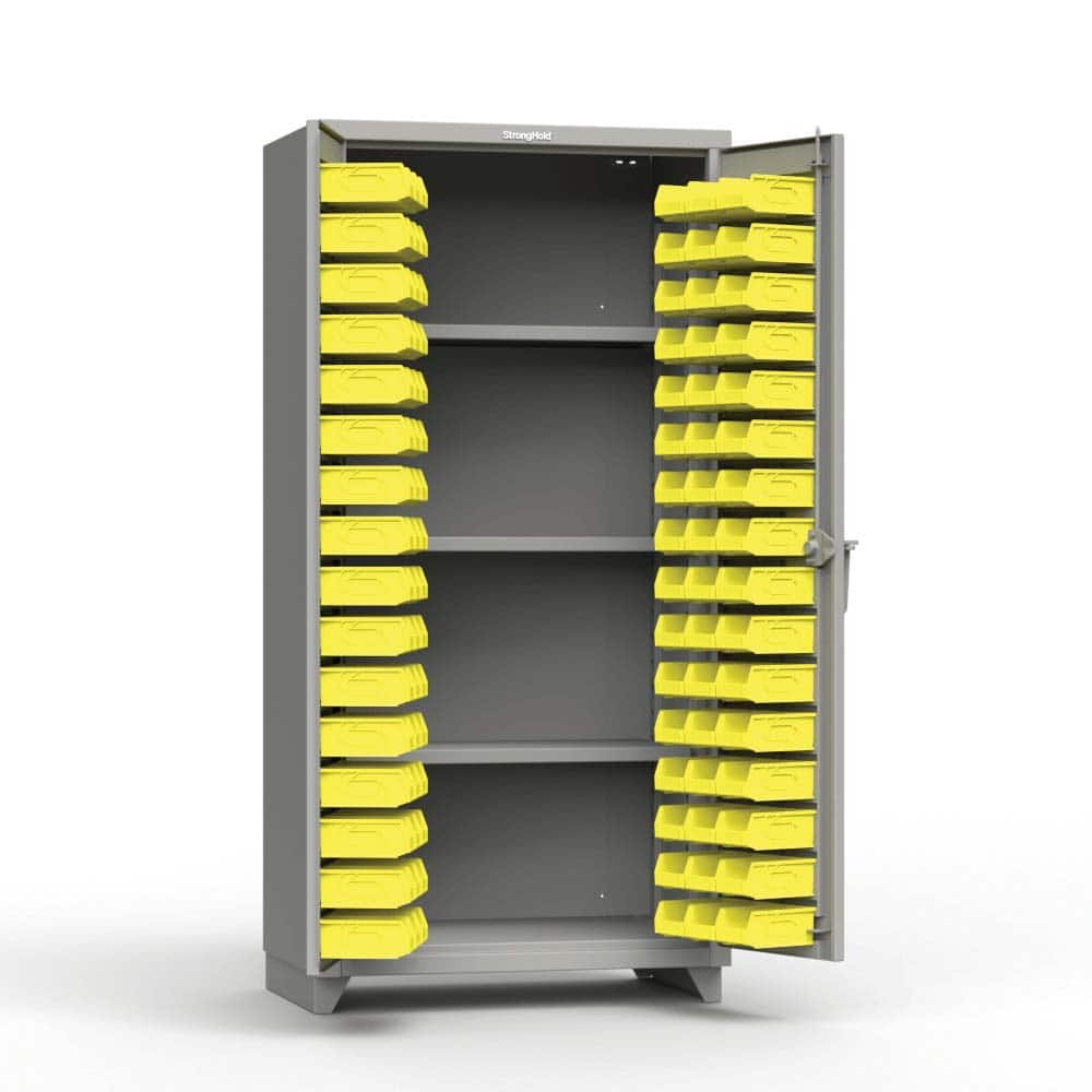 Strong Hold - Small Parts Cabinets Type: Bin Width (Inch): 36 - Eagle Tool & Supply