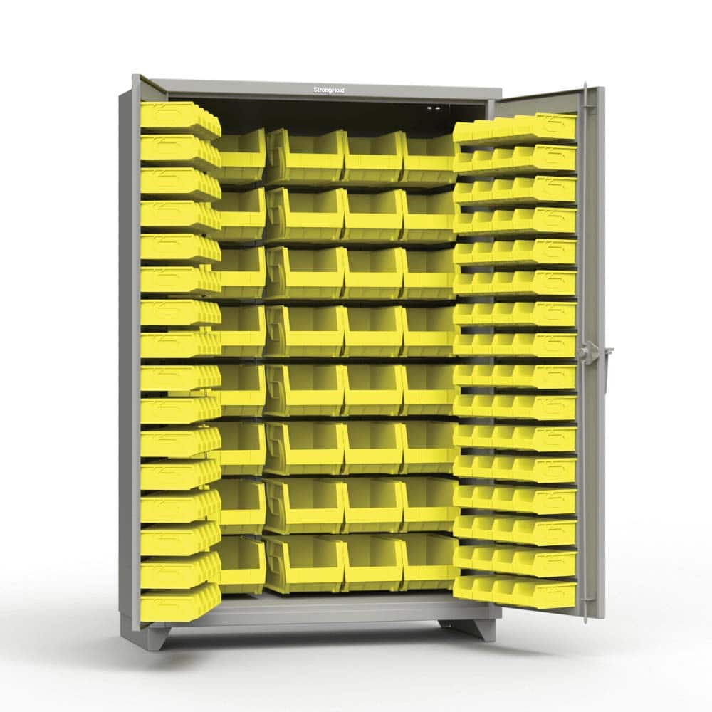 Strong Hold - Small Parts Cabinets Type: Bin Width (Inch): 48 - Eagle Tool & Supply