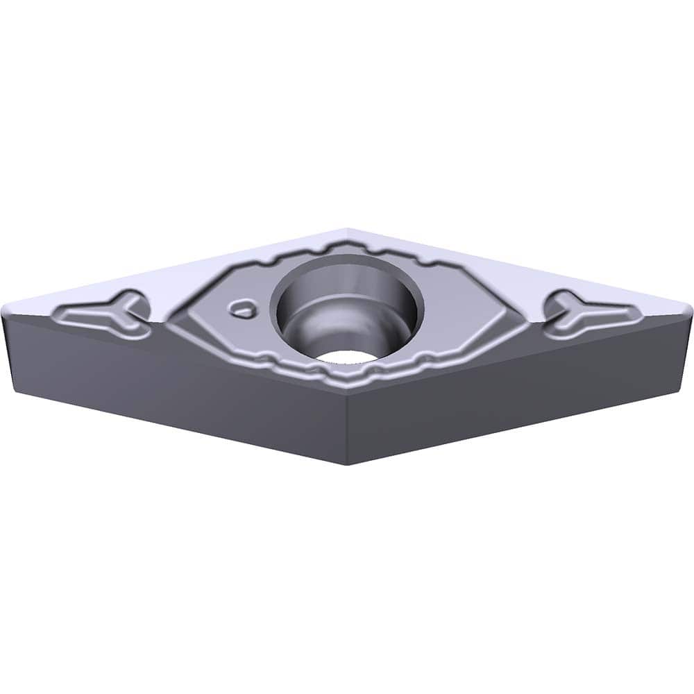 VCGT220MEFC-AC5025S Carbide Turning Insert Absotech Bronze Finish, 0.437″ Long, 1/4″ Inscribed Circle, 0.0039″ Corner Radius, 0.1252″ Thick, 35° Included Angle, Series AC5000S