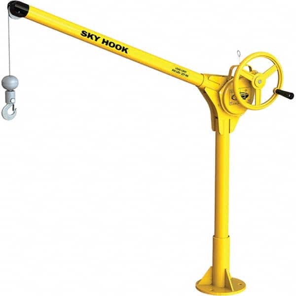 Sky Hook - 500 Lb Steel Lifting Hook Crane - Eagle Tool & Supply