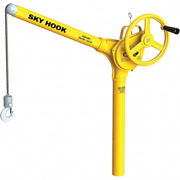 Sky Hook - 250 Lb Steel Lifting Hook Crane - Eagle Tool & Supply