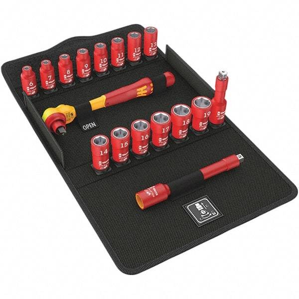 Wera - Socket Sets Measurement Type: Metric Drive Size: 3/8 - Eagle Tool & Supply