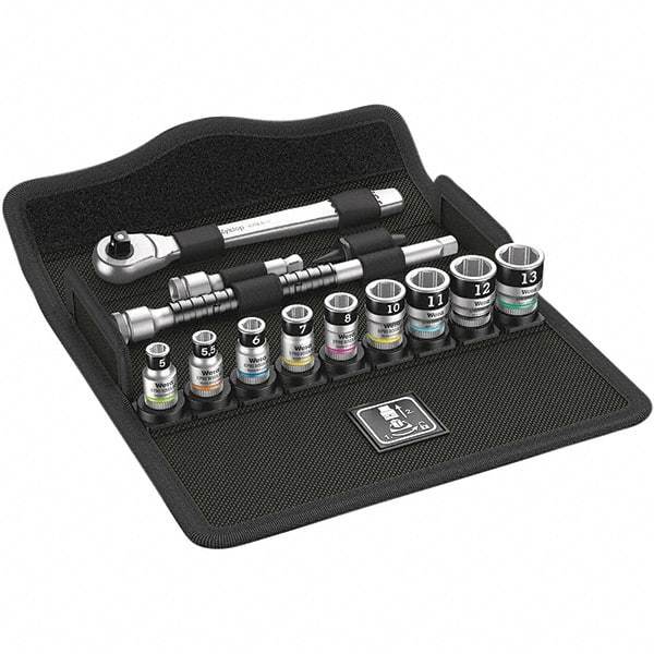 Wera - Socket Sets Measurement Type: Metric Drive Size: 1/4 - Eagle Tool & Supply