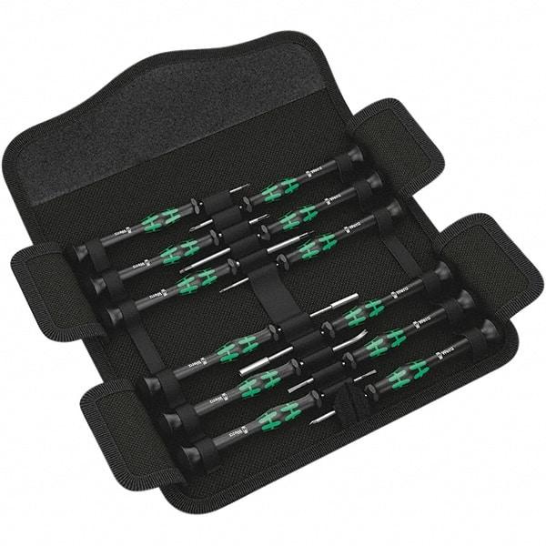 Wera - Screwdriver Sets Screwdriver Types Included: Phillips; Slotted; Microstix; TorxPlus; Torx Number of Pieces: 12 - Eagle Tool & Supply