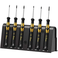 Wera - Screwdriver Sets Screwdriver Types Included: Phillips; Microstix; Slotted; TorxPlus Number of Pieces: 6 - Eagle Tool & Supply