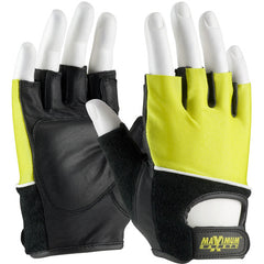 122-AV70/S Lifting Gloves - Lifting Gloves w/Reinforced Padded Leather Palm - Cotton Terry Back - Exact Industrial Supply