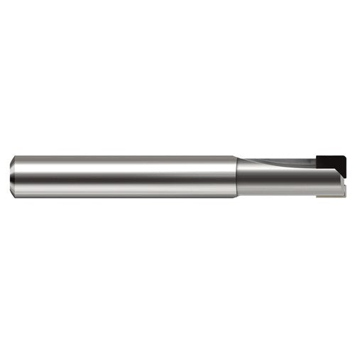 Diamond End Mills for Non-Ferrous Materials - PCD Diamond - 0.1250″ (1/8″) Cutter Diameter × 0.0150″ (1/64″) Radius × 0.2500″ (1/4″) Length of Cut PCD Corner Radius End Mill, Flute