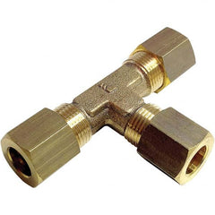 Legris - Metal Compression Tube Fittings Type: Union Tee End Connections: Tube O.D. x Tube O.D. - Eagle Tool & Supply