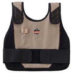 6225 S/M KHAKI COOLING VEST HI VIS - Eagle Tool & Supply