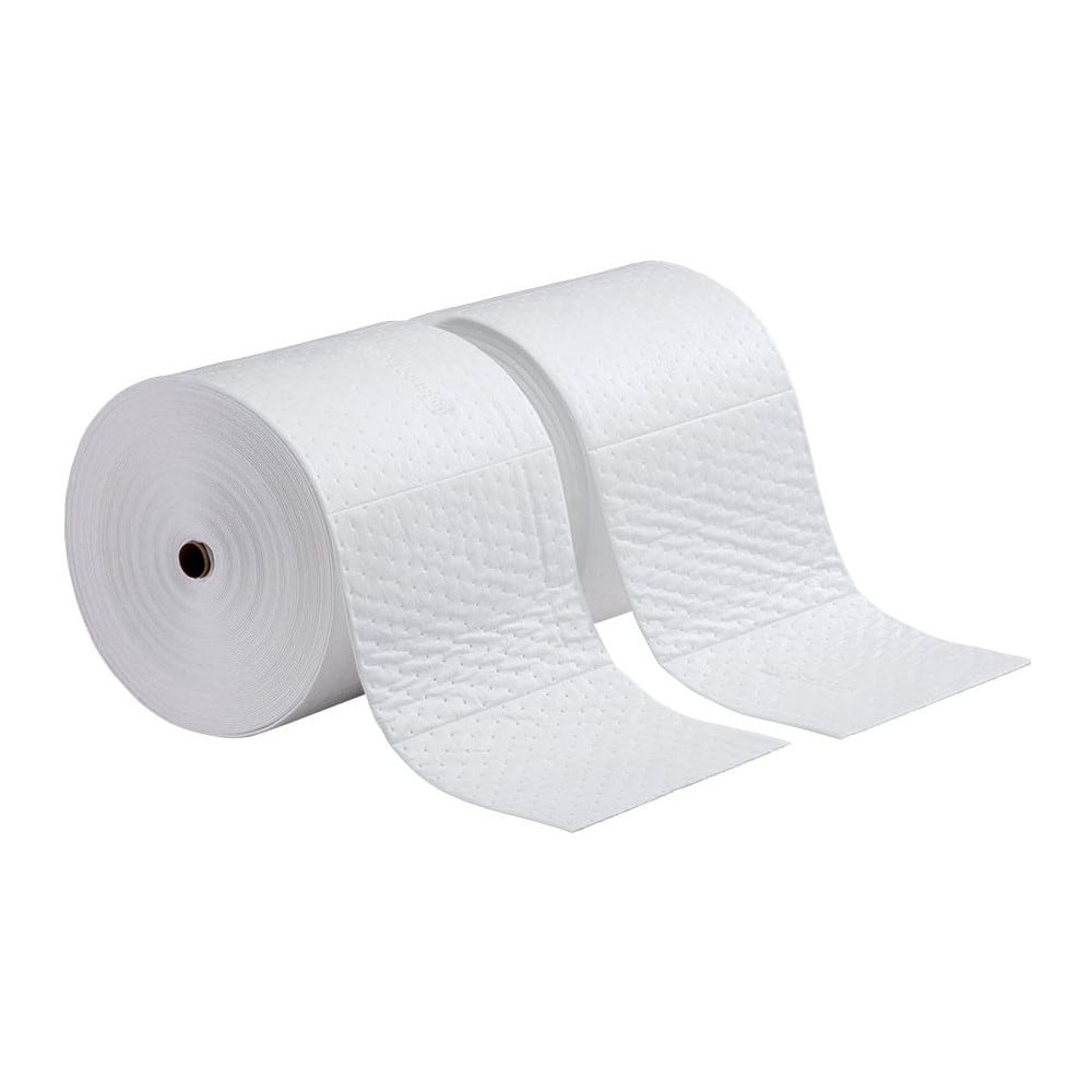 Pads, Rolls & Mats; Product Type: Roll; Application: Oil Only; Overall Length (Feet): 150.00; Total Package Absorption Capacity: 40.2 gal; Material: Polypropylene; Fluids Absorbed: Oil Based Liquids; Oil; Fuel; Absorbency Weight: Heavy; Width (Decimal Inc