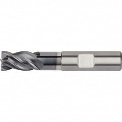 Kennametal - 4mm Diam 4 Flute Solid Carbide 0.5mm Corner Radius End Mill - Eagle Tool & Supply