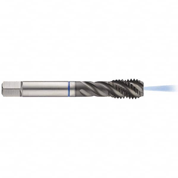 Spiral Flute Tap: 1/4-28, UNF, 3 Flute, Bottoming, 2BX Class of Fit, HSS-E, Slidur Finish Right Hand Flute, Right Hand Thread, H4 & H5, Series 4657
