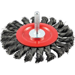 Norton - 3" OD, Knotted Carbon Wheel Brush - Eagle Tool & Supply