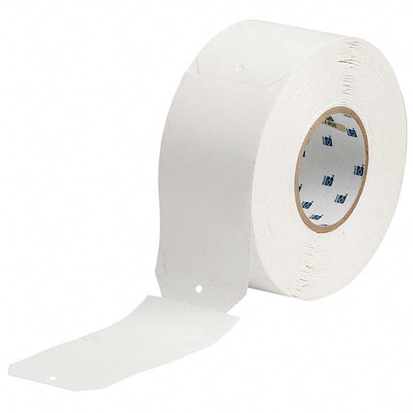 Brady - Labels, Ribbons & Tapes Type: Die-Cut Tags for Printers Color: White - Eagle Tool & Supply