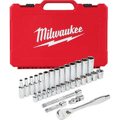 Milwaukee Tool - Socket Sets Measurement Type: Metric Drive Size: 3/8 - Eagle Tool & Supply