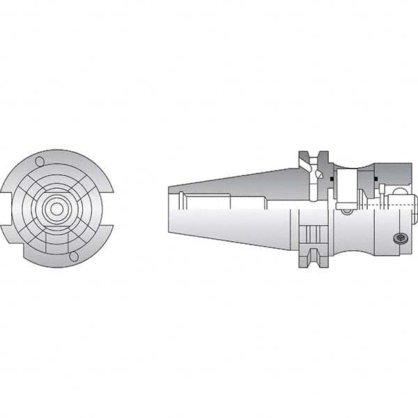 Allied Machine and Engineering - 50mm Diam Radial Clamp CAT40 Shank Modular Reamer Body - Eagle Tool & Supply
