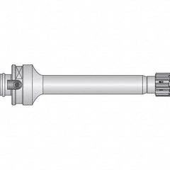 Axial Clamp Modular Shank Modular Reamer Body 50mm Shank Diam, 120mm Body Length, 155″ OAL, Right Hand Cut, 32.61 to 40.6mm Head Diam Compatibility