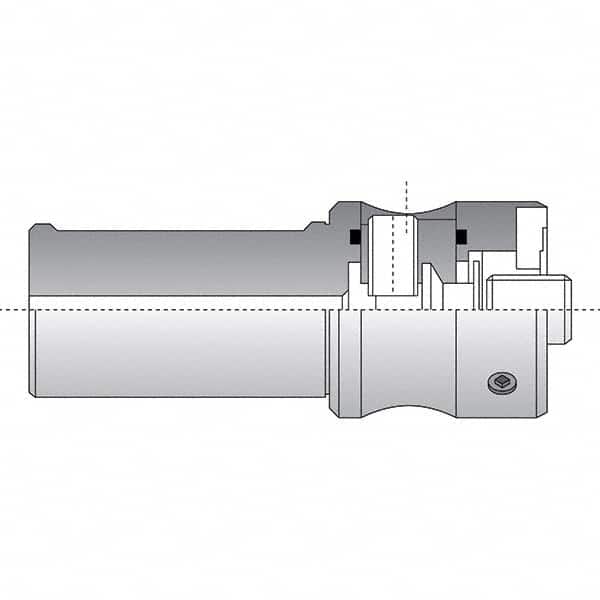Allied Machine and Engineering - 50mm Diam Radial Clamp Straight Shank Modular Reamer Body - Eagle Tool & Supply