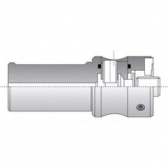 Allied Machine and Engineering - 50mm Diam Radial Clamp Straight Shank Modular Reamer Body - Eagle Tool & Supply