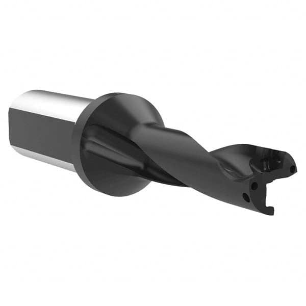 Allied Machine and Engineering - 51mm Max Drill Depth, 3xD, 17mm Diam, Indexable Insert Drill - Eagle Tool & Supply