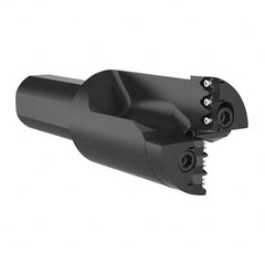 Allied Machine and Engineering - 3-15/64" Max Drill Depth, 1xD, 76.2mm Diam, Indexable Insert Drill - Eagle Tool & Supply