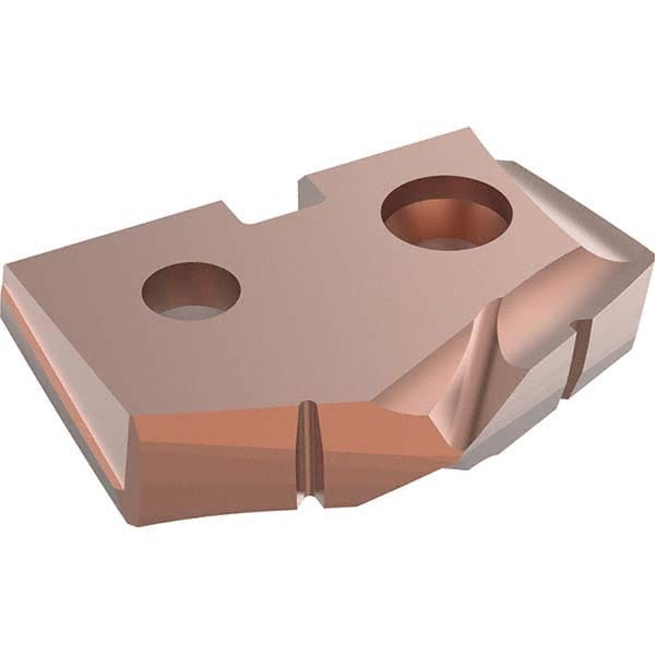 Allied Machine and Engineering - 21.43mm Diam 132° Seat Size 1 Spade Drill Insert - Eagle Tool & Supply