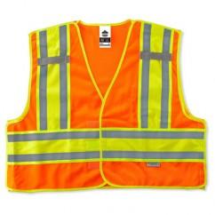 8245PSV 2/3XL ORANGE SAFETY VEST - Eagle Tool & Supply