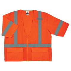 8320Z L/ XL Orange Standard Vest Type R Class 3 - Eagle Tool & Supply