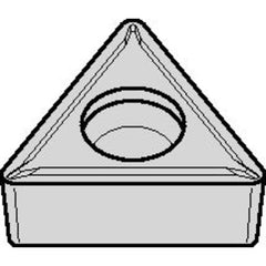 TCMT 432 Single-sided|T TN20P, 1/32″ Corner Radius, 3/16″ Thick, 1/2″ Inscribed Circle, TiN, Turning Indexable Insert - Eagle Tool & Supply