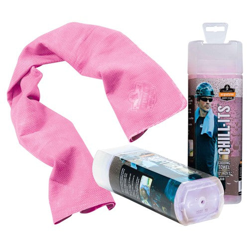 Chill-Its Cooling Towel Pink - Eagle Tool & Supply