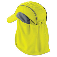 6650 Lime High Perf Hat W/ Neck Shade - Eagle Tool & Supply