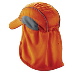 6650 Orange Hat W/ Neck Shade High Perf - Eagle Tool & Supply