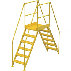 Vestil - 102-7/8" High 500 Lb Capacity 6 Step Crossover Bridge - Eagle Tool & Supply