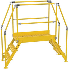 Vestil - 72-7/8" High 500 Lb Capacity 3 Step Crossover Bridge - Eagle Tool & Supply
