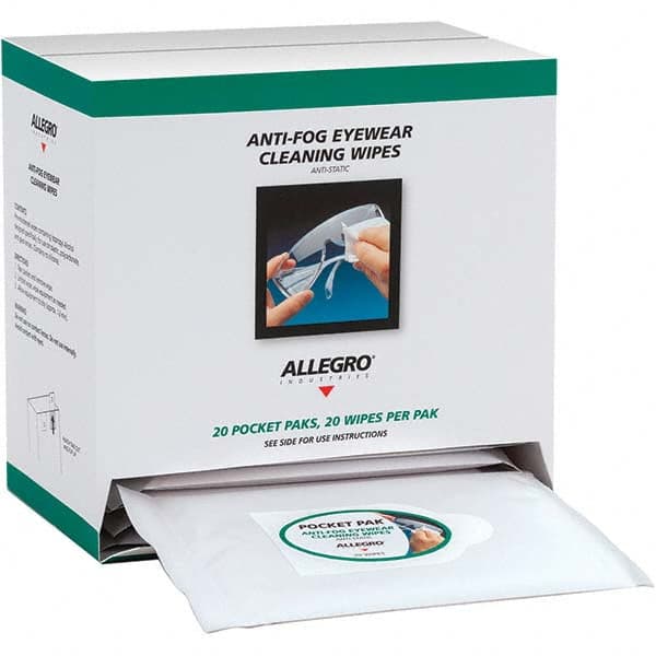 Allegro - 20 20-Pack Pieces Lens Cleaning Towelettes - Eagle Tool & Supply