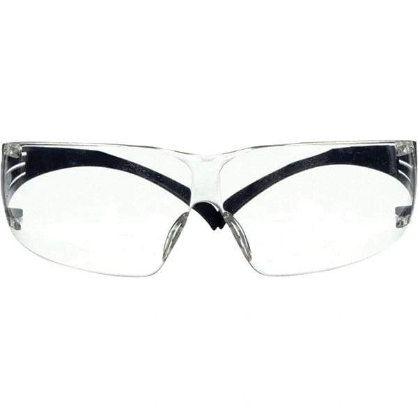 3M - Clear Lenses, Frameless Safety Glasses - Anti-Fog, Scratch Resistant, Adjustable Temples, Size Universal, Wrap Around - Eagle Tool & Supply