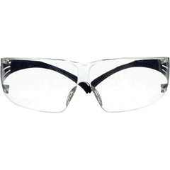 3M - Clear Lenses, Frameless Safety Glasses - Anti-Fog, Scratch Resistant, Adjustable Temples, Size Universal, Wrap Around - Eagle Tool & Supply