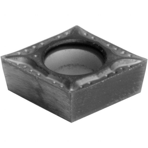 Sumitomo - CCGT32.50 MESI Grade AC5015S Carbide Turning Insert - TiAlSiN Finish, 80° Diamond, 3/8" Inscr Circle, 0.156" Thick, 0.0039" Corner Radius - Eagle Tool & Supply