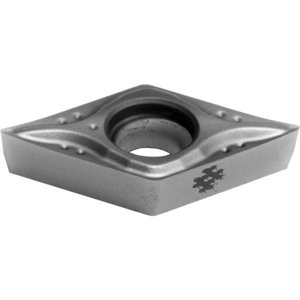 Sumitomo - DCGT32.52 MESI Grade AC5015S Carbide Turning Insert - TiAlSiN Finish, 55° Diamond, 3/8" Inscr Circle, 3/32" Thick, 0.0313" Corner Radius - Eagle Tool & Supply