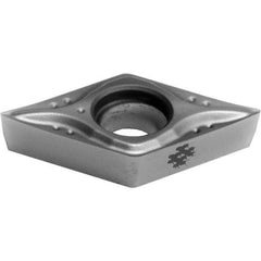 Sumitomo - DCGT32.52 MESI Grade AC5015S Carbide Turning Insert - TiAlSiN Finish, 55° Diamond, 3/8" Inscr Circle, 3/32" Thick, 0.0313" Corner Radius - Eagle Tool & Supply