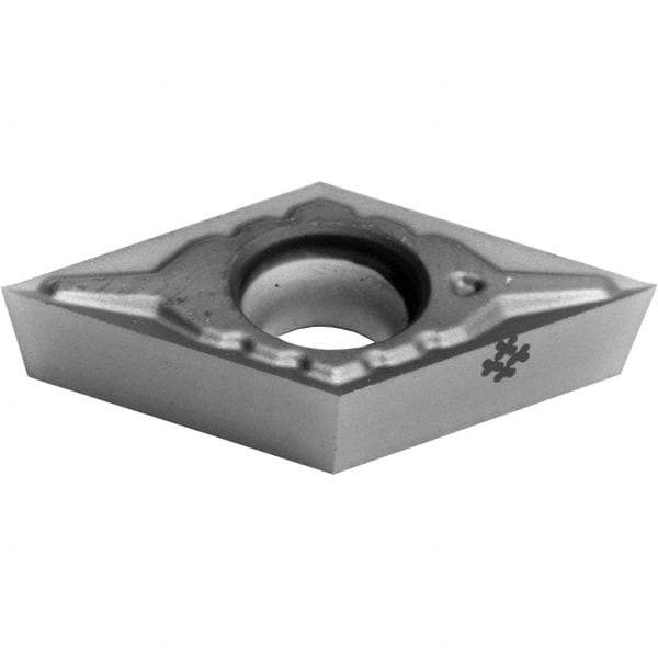Sumitomo - DCGT21.50.5 MEFC Grade AC5015S Carbide Turning Insert - TiAlSiN Finish, 55° Diamond, 1/4" Inscr Circle, 3/32" Thick, 0.0078" Corner Radius - Eagle Tool & Supply