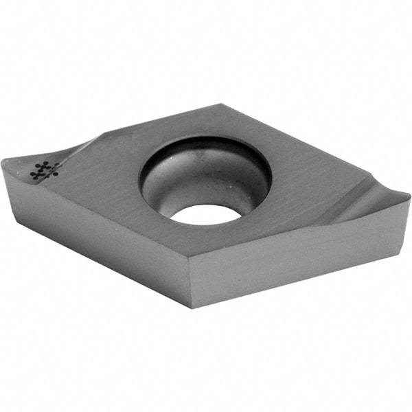 Sumitomo - DCGT32.51 LFY Grade AC5025S Carbide Turning Insert - TiAlSiN Finish, 55° Diamond, 3/8" Inscr Circle, 0.156" Thick, 0.0156" Corner Radius - Eagle Tool & Supply